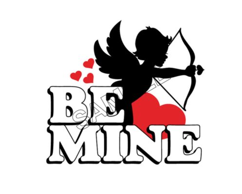 be mine cupid heart special love png