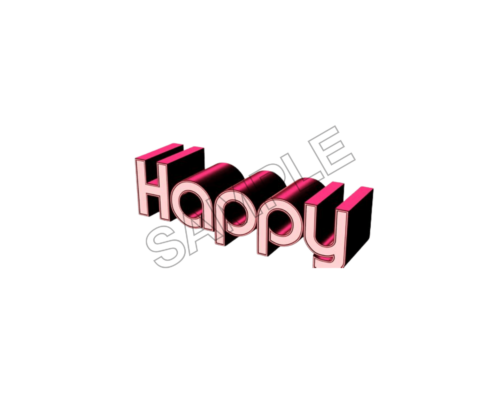 happy word sample image png