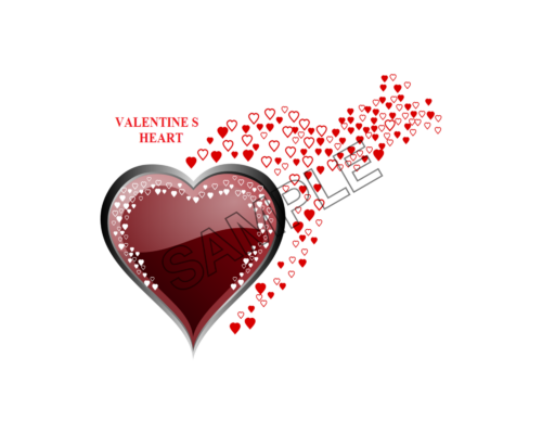 valentines day heart sample image png