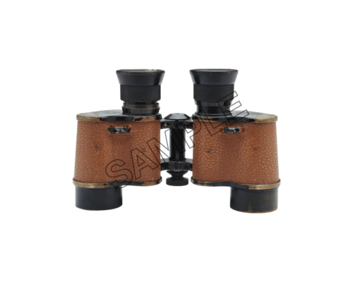 binocular in leather sample image png