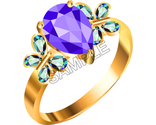 gold purple ring sample image png