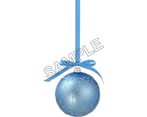 christmas blue ball sample image png