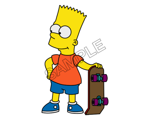 bart simpson skate ready sample image png