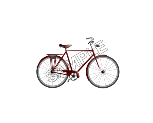 bicycle lady red sample image png