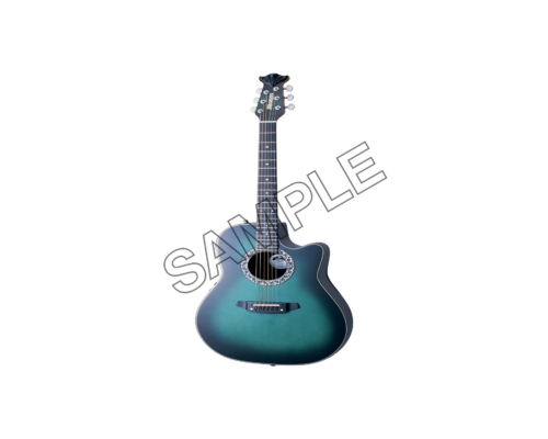 acoustic blue guitar sample png