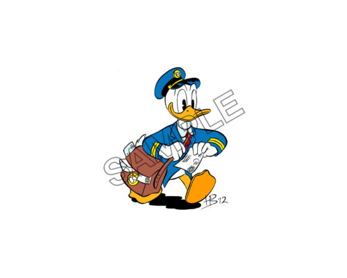 Donald Duck postman sample image png