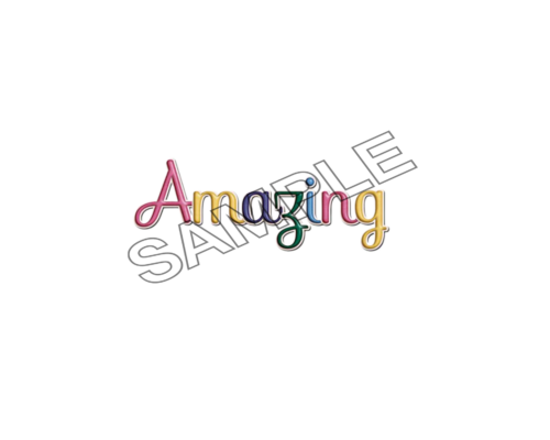 amazing word effect logo icon sample png