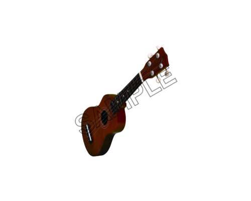 acoustic dark brown guitar sample png