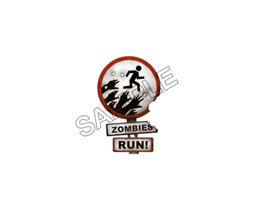 zombie road sign sample image png