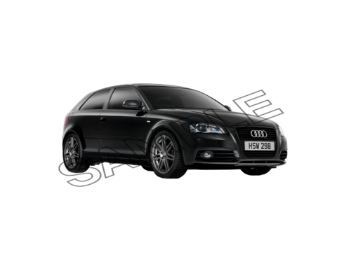 black color audi car sample image png