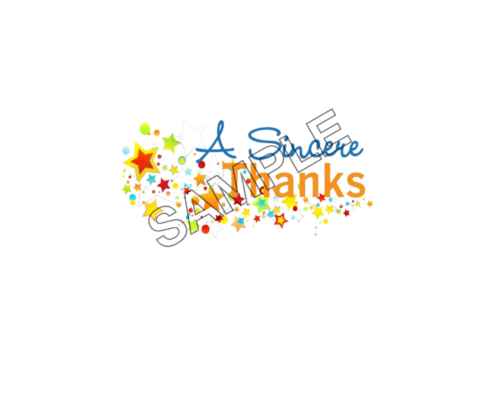 sincere thanks word effect logo icon sample png