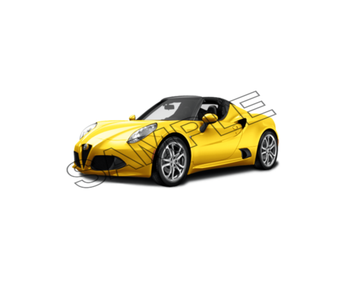 yellow color alpha romeo car sample image png