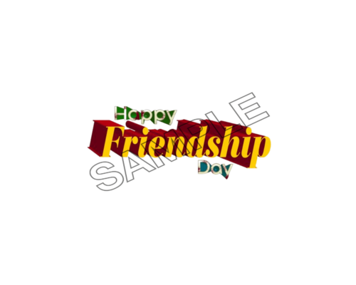 happy friendship day word sample image png