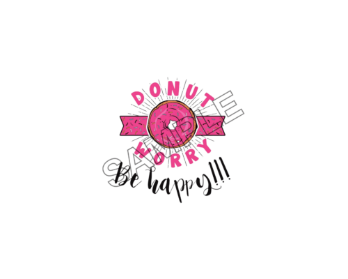 donut warry be happy sample image png