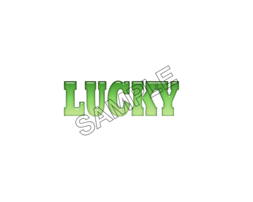 lucky word sample image png