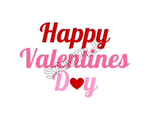 happy valentines day logo text