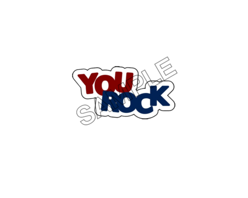 you rock word sample image png