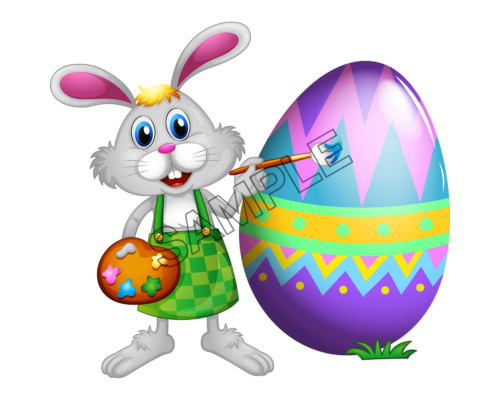 easter bunny painter sample image png