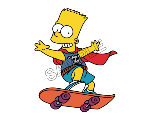 bart simpson skating sample image png