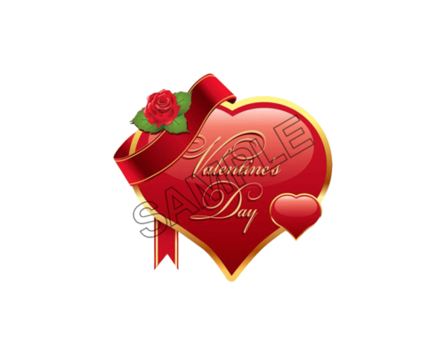 valentines day big heart sample image png