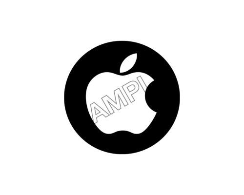 apple logo black-white sample image png