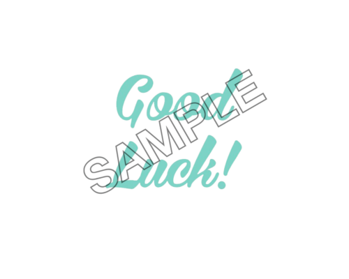 good luck word sample image png