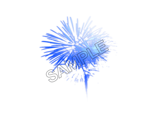 blue fireworks sample image png