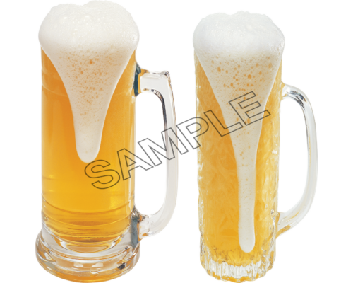 Mug sparkling of beer , png