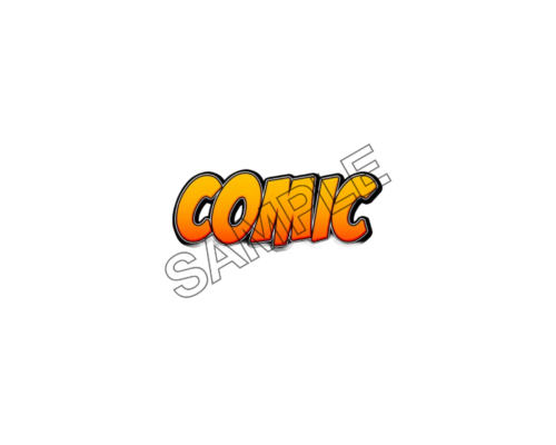 comic word sample image png