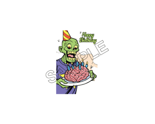 zombie birthday sample image png