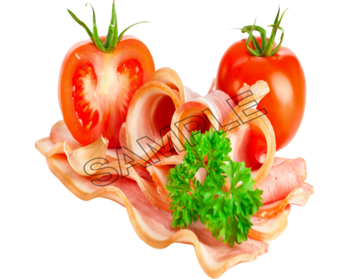 Bacon with Tomatoes , png