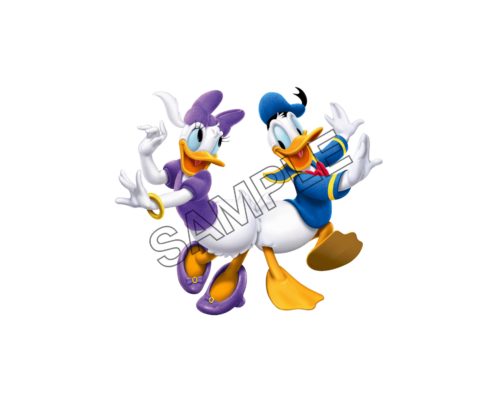 Donald Duck and girlfriend sample image png