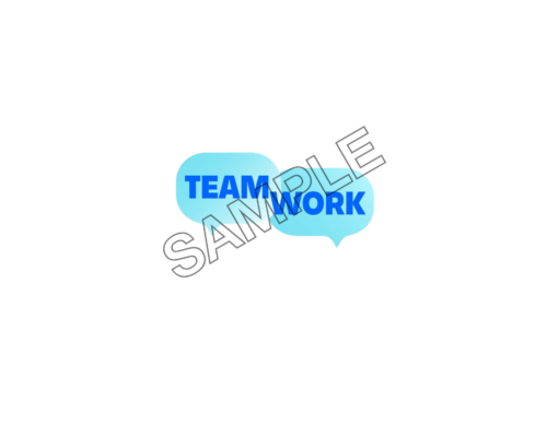 TEAM WORK word effect logo icon sample png