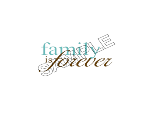 family forever word sample image png