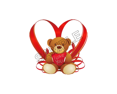 valentines day bear sample image png