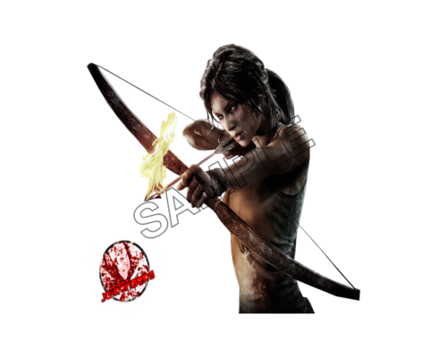 lara croft aiming sample image png