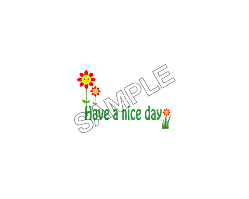 flowerish have a nice day sample image png