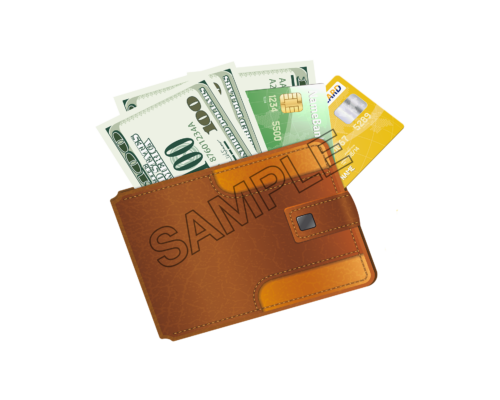 wallet loaded sample image png