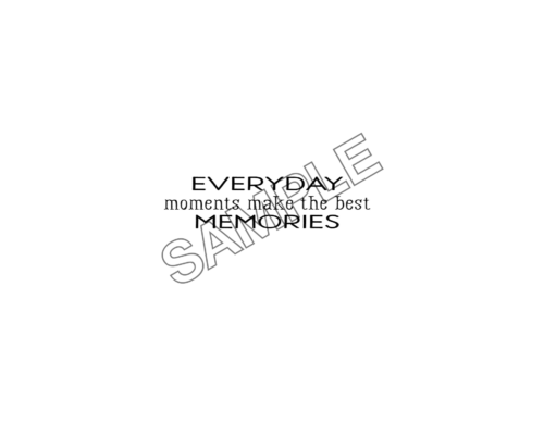 EVERYDAY MEMORIES word effect logo icon sample png