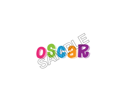 colorful oscar letters sample image png