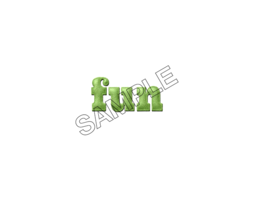 FUN word effect logo icon sample png