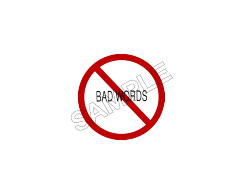 no bad words sign sample image png