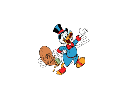 Mc Duck money bag sample image png