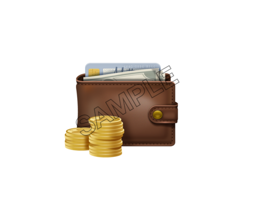 wallet with money sample image png