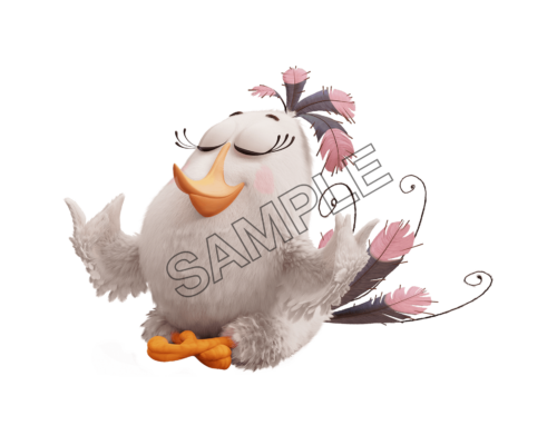 comic angry birds lady sample image png