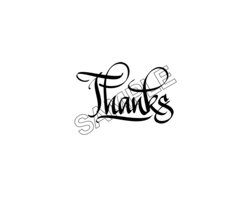 thanks word effect logo icon sample png