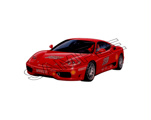 red ferrari car sample image png