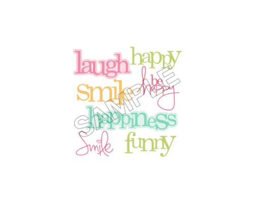 happy word sample image png