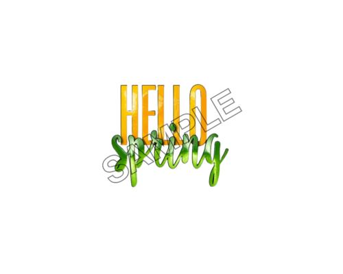 hello spring sample image png