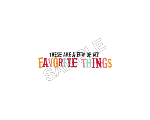 my favorite things sample image png